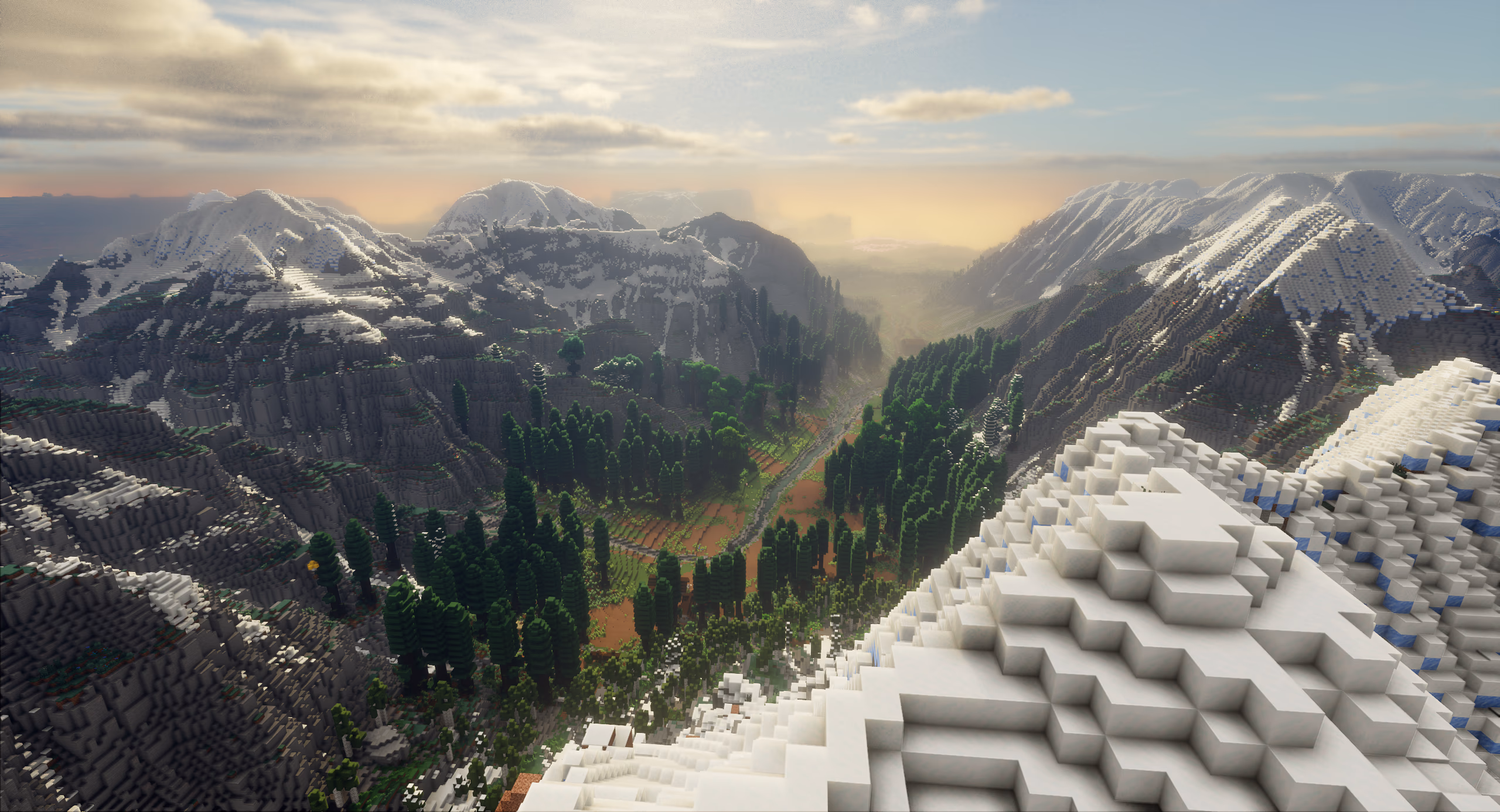 Krontalos: Evening light down the valley